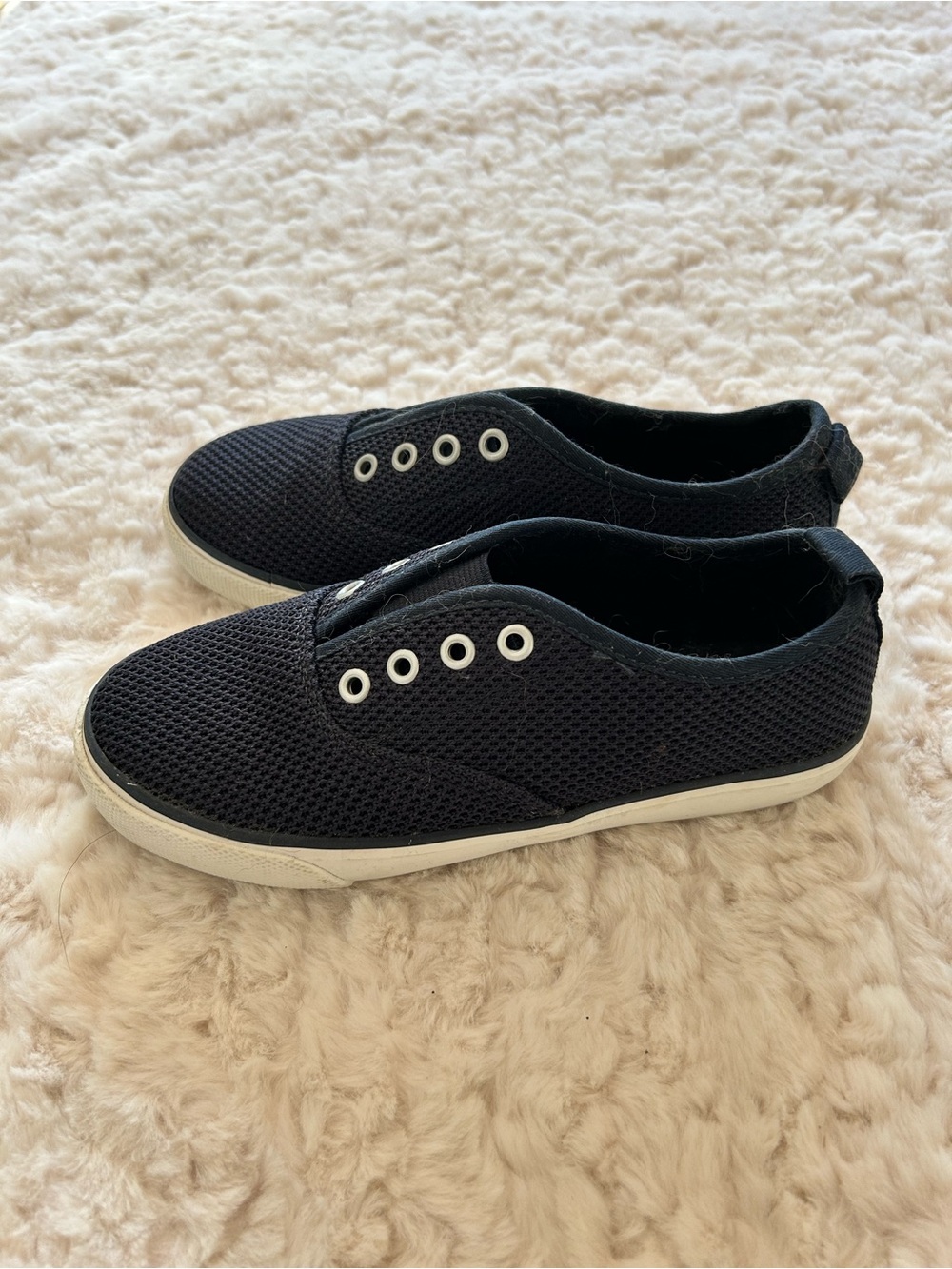 Casual Women's Black Slip-On Mesh Sneakers